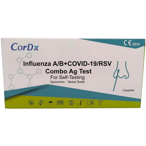 Autotests unitaire triplex CorDx Cov - Grippe A / B - VRS
