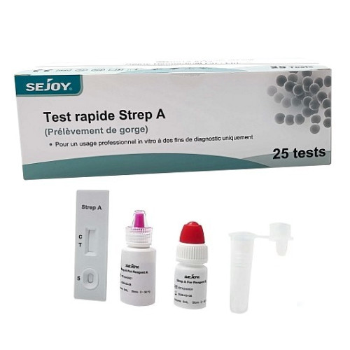 Tests Strepto A (Angine) boite de 25 tests